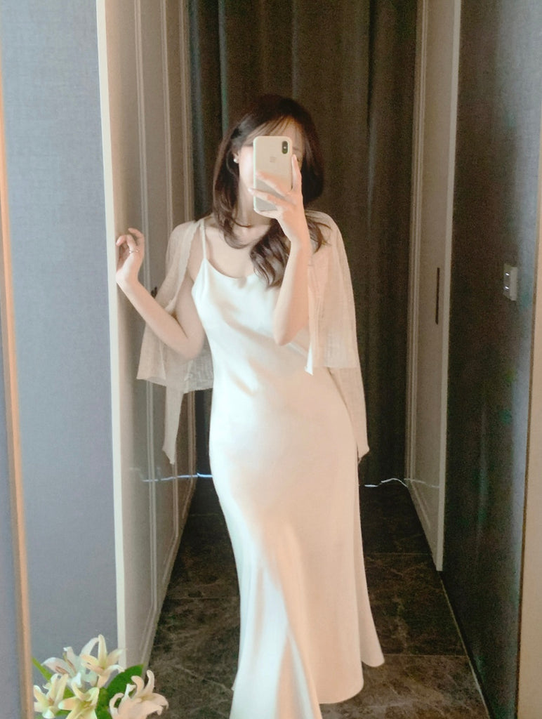 [🌷S/S] Elegant Satin Long Dress