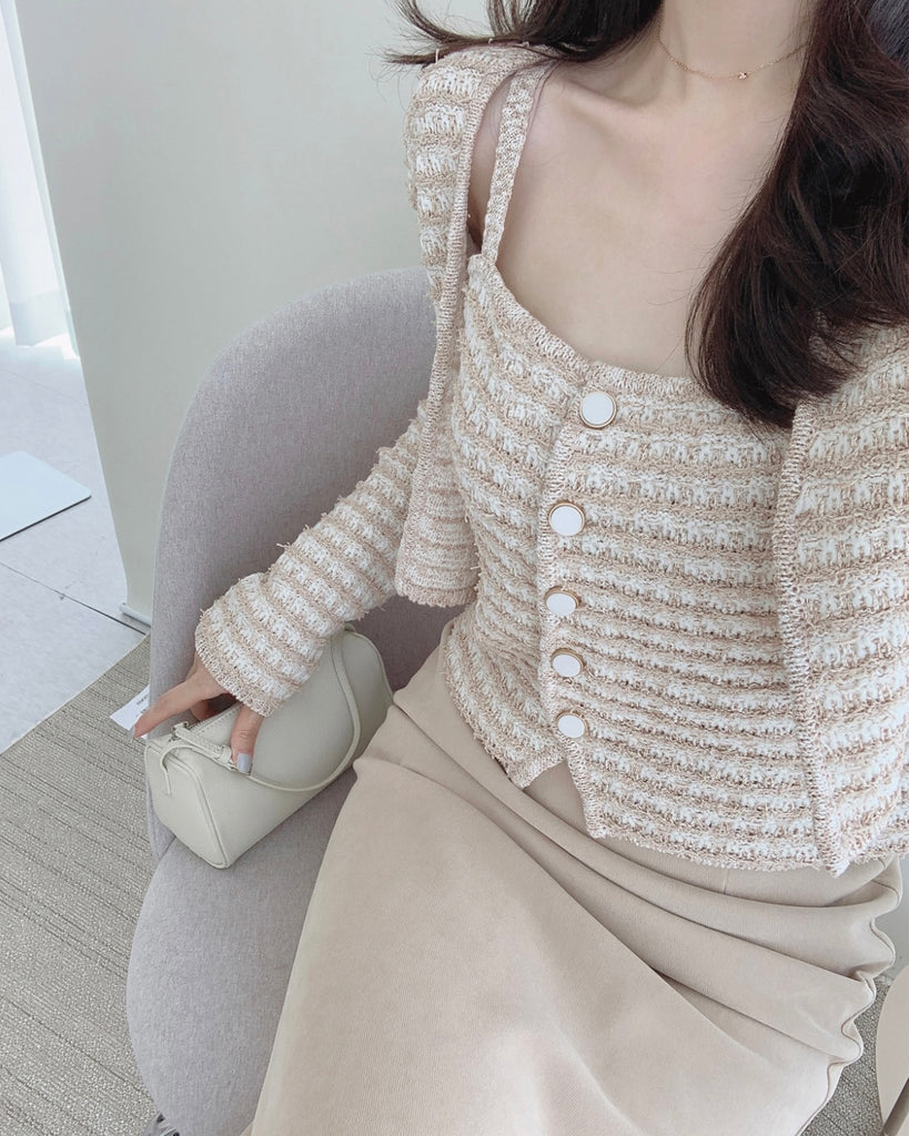 [🍂F/W] Paul Tweed Knitted Cardigan Set
