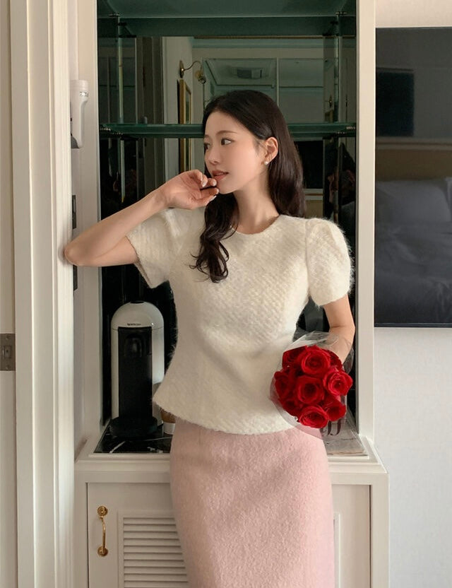 [🍂F/W] Wool H Tweed Long Skirt