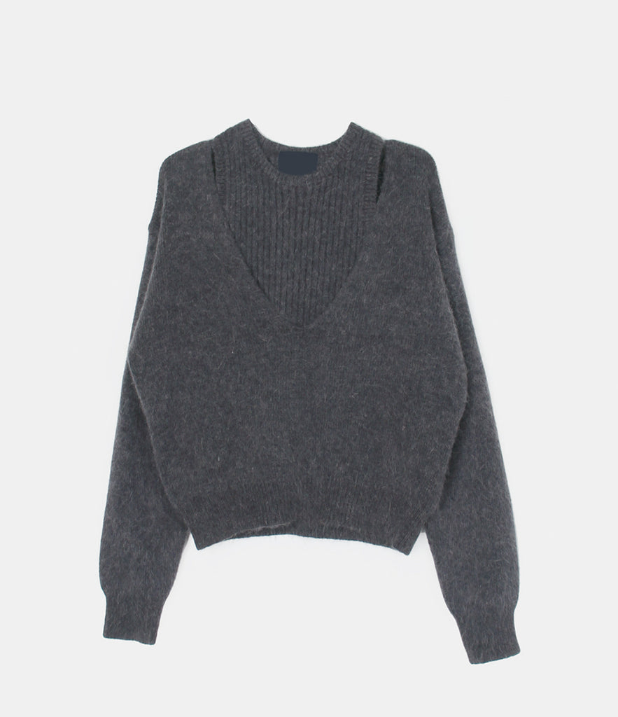 [🍂F/W] Harry Angora Layered Sweater