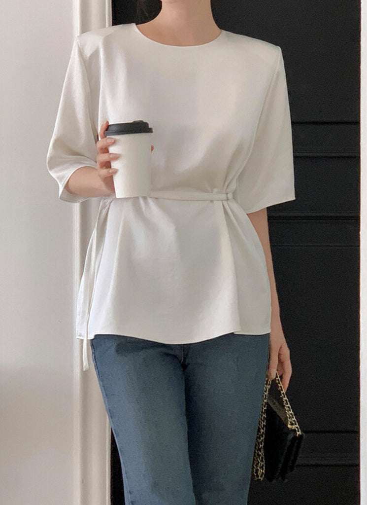 [🍂F/W] Rose Satin Blouse