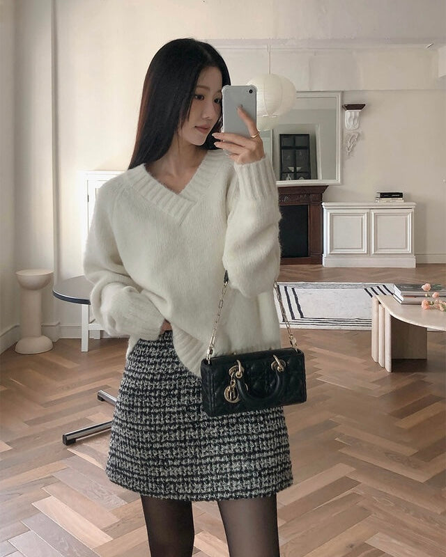 [🍂F/W] Ranita Tweed Mini Skirt
