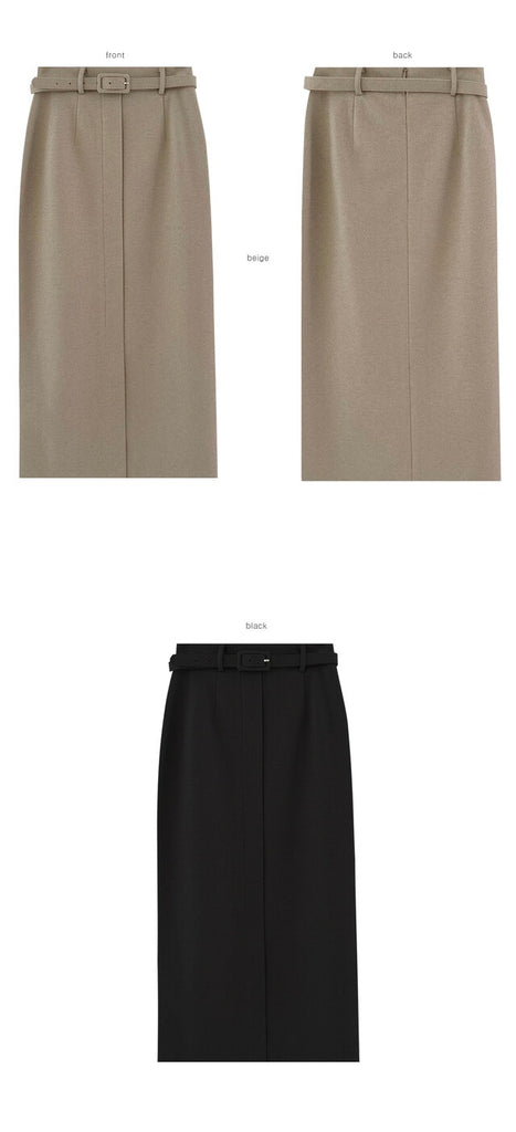 PE Monica H Line Skirt (附腰帶)