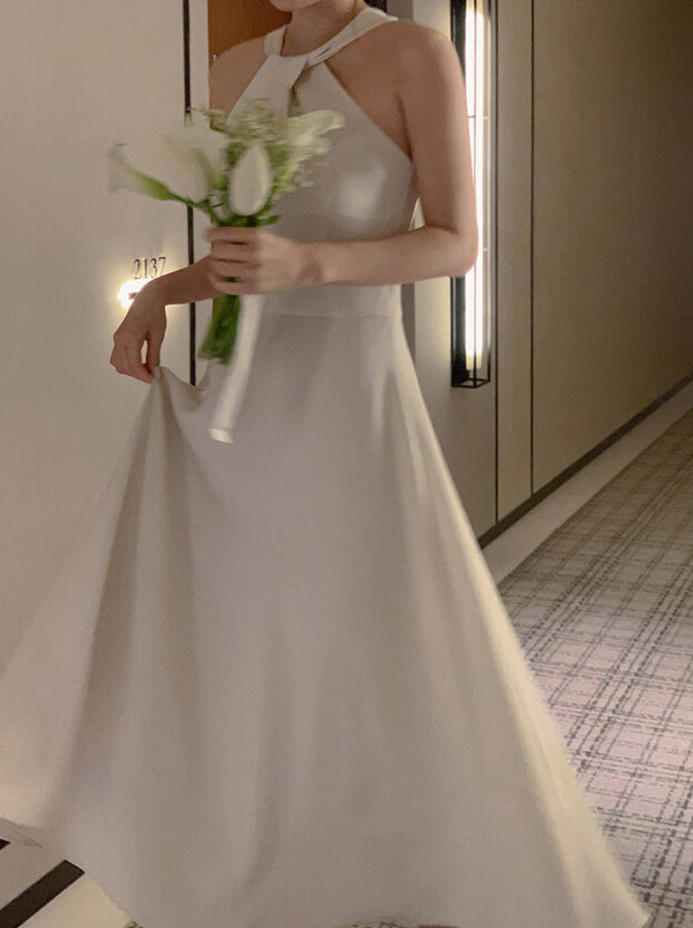 Lante Halter-neck Flared Dress