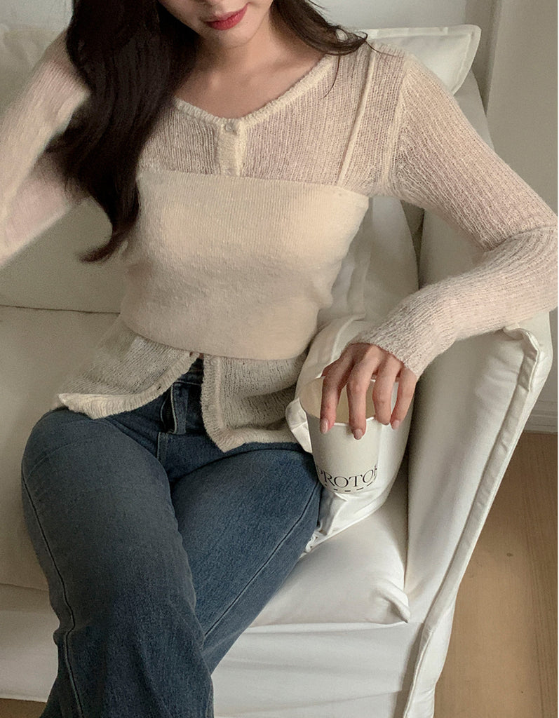 [🍂F/W] Daily Wool Vest Cardigan Set