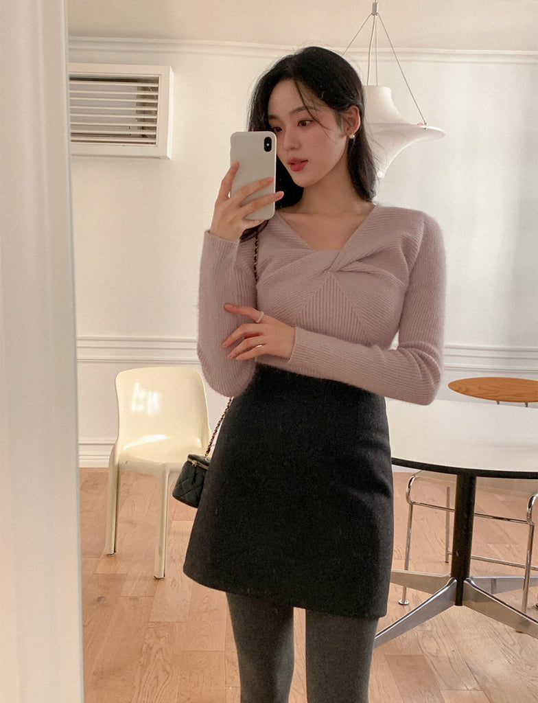 [🍂F/W] Angora Wool Twisted Knit