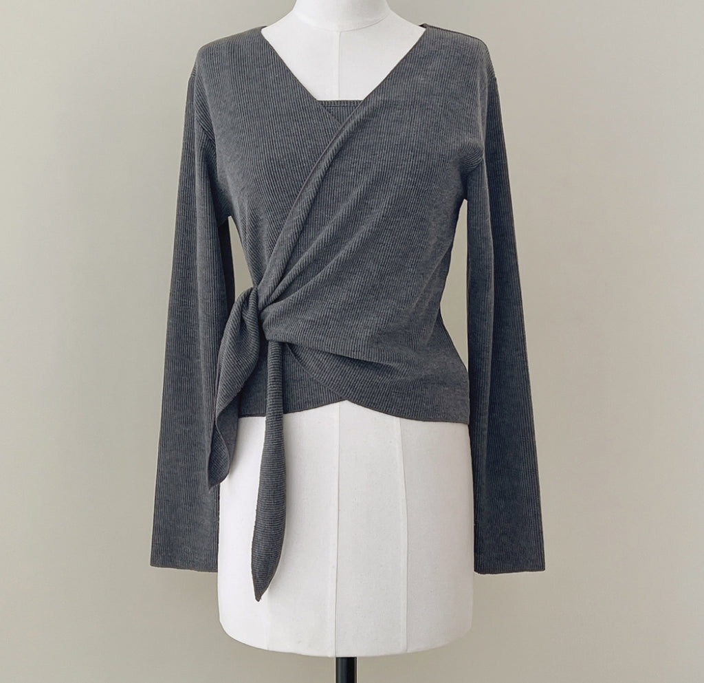 [🍂F/W] Golji Rib Wrap Top