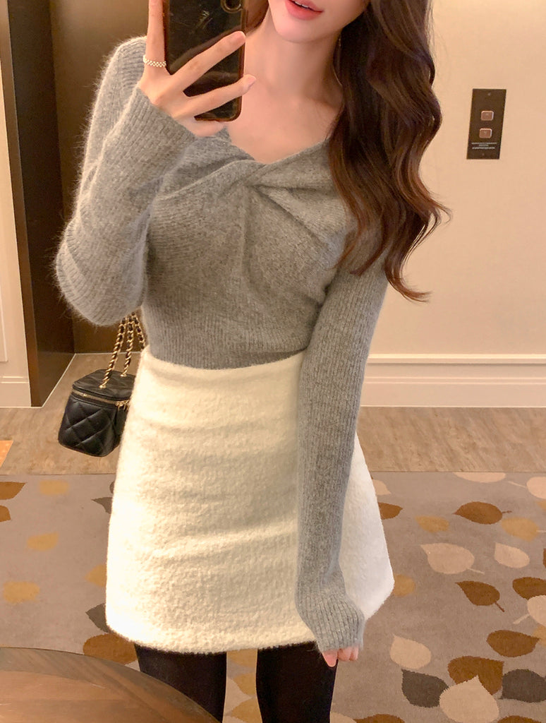 [🍂F/W] Angora Wool Twisted Knit