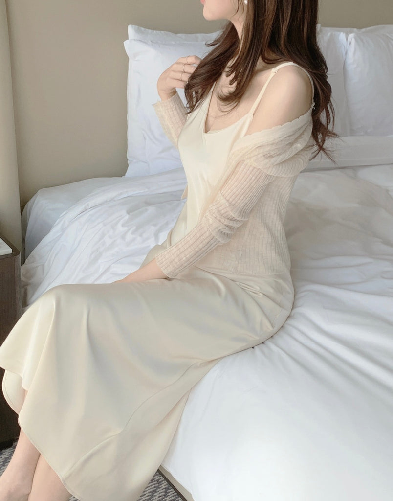 [🌷S/S] Elegant Satin Long Dress
