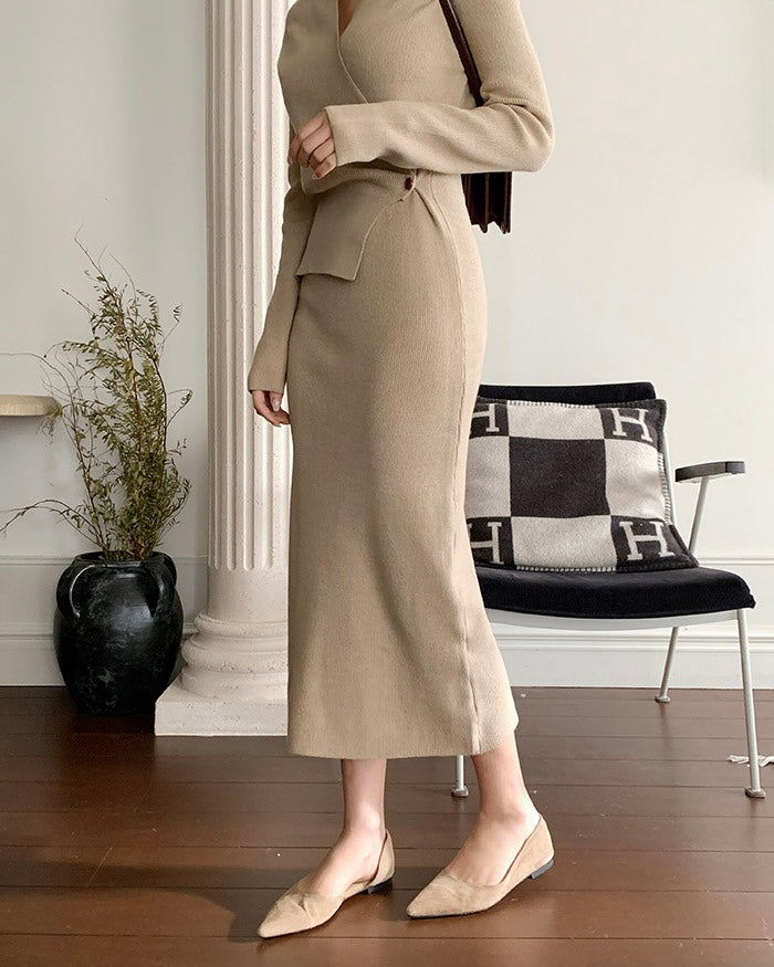 [🍂F/W] Plavo Wrap Knit OPS