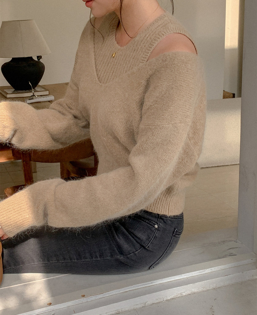 [🍂F/W] Harry Angora Layered Sweater