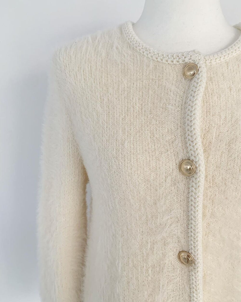 [🍂F/W] Gold Button Wool Cardigan