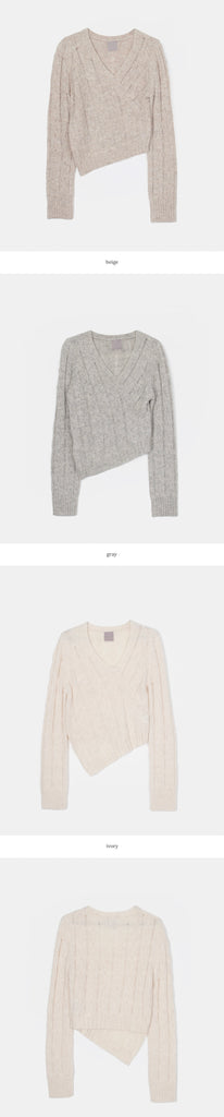 [🍂F/W] Plain V-neck Knit Sweater