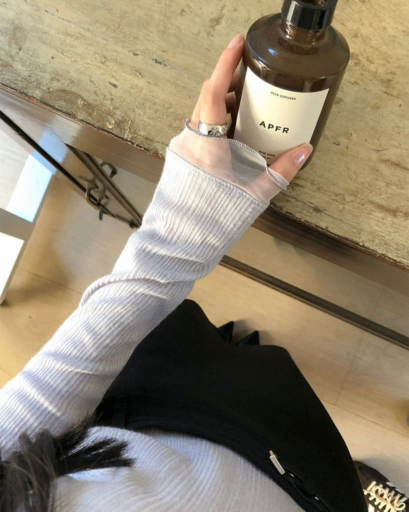 [🍂F/W] Wavy See-through Chiffon Top