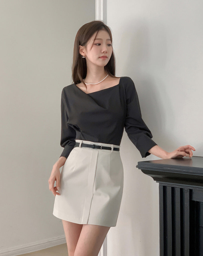 [🍂F/W] Pleated A-line Mini Skirt (附腰帶)