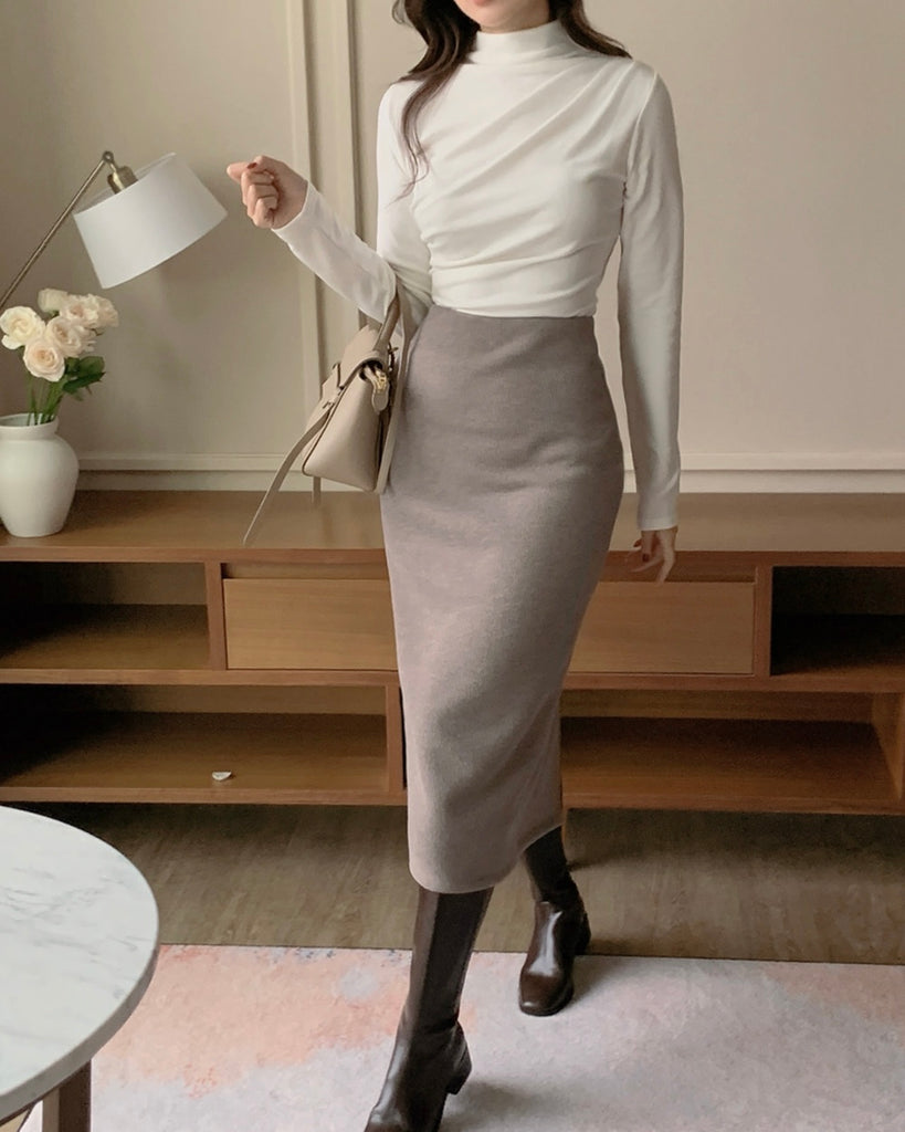 [🍂F/W] Fleece Winter Pleated Tee