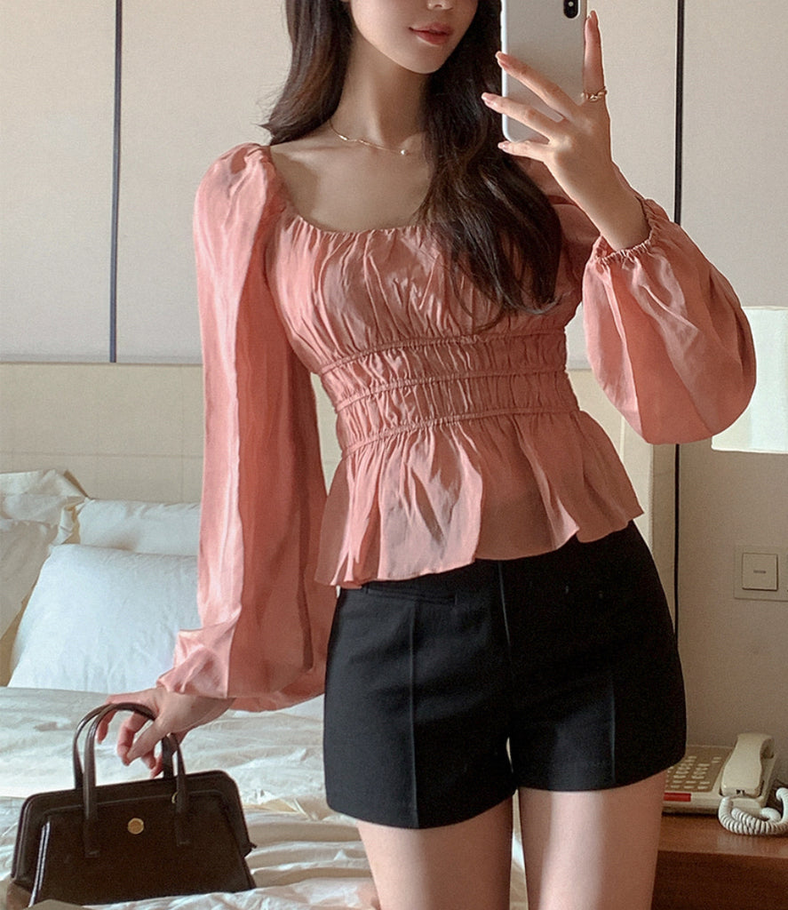 [🍂F/W] Lovely Shirred Blouse