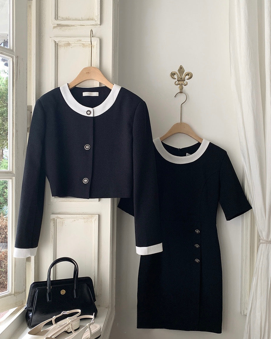 Tweed Jacket & Shorts Set | Elegant & Slimming | Cloris Fashion 