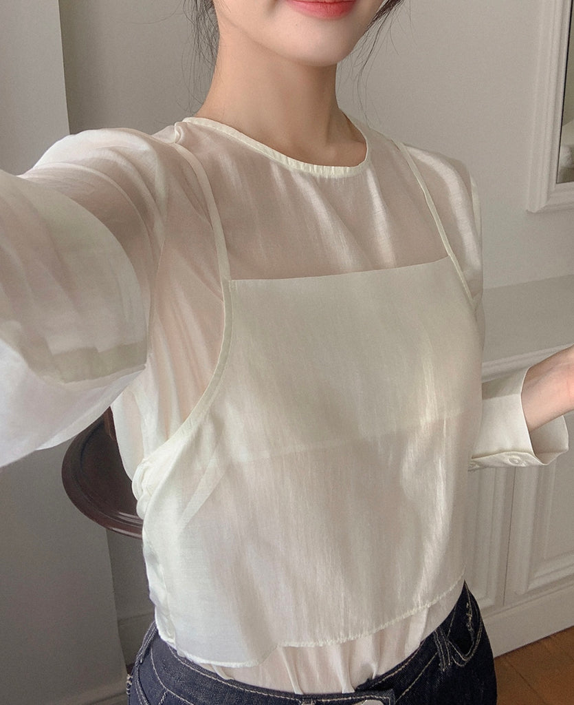 [🍂F/W] Lina Layered Silk Blouse