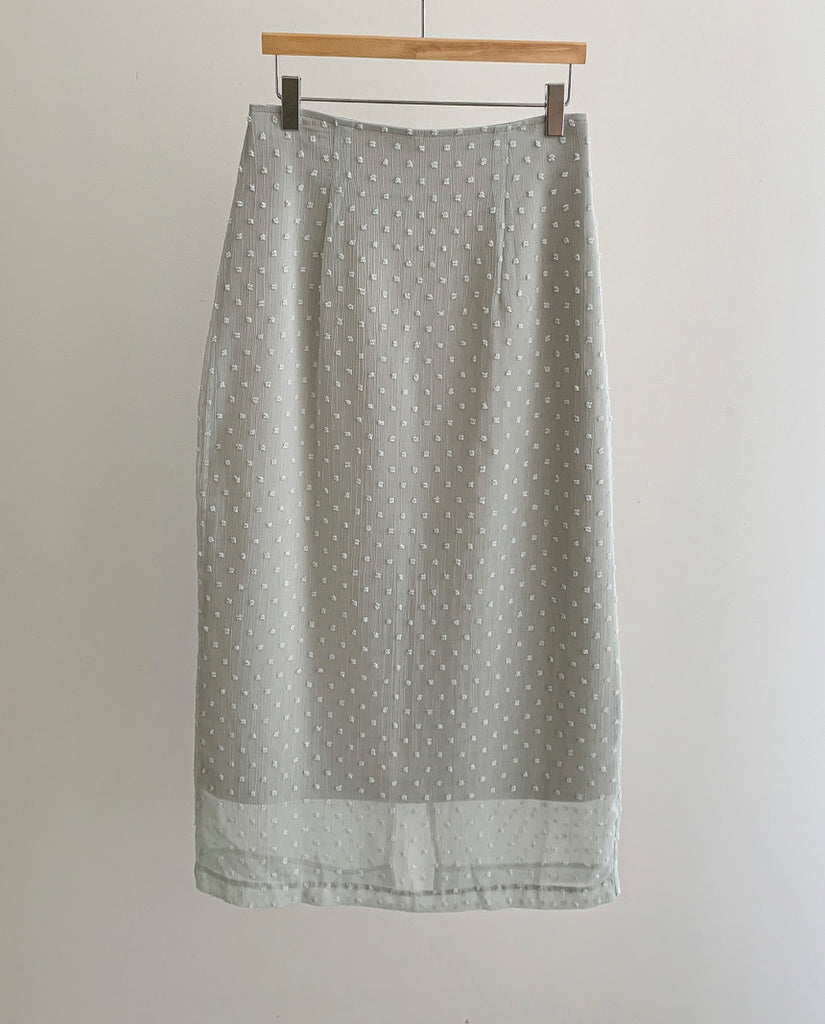 [🕊️SS] The Dot Chiffon H-line Skirt
