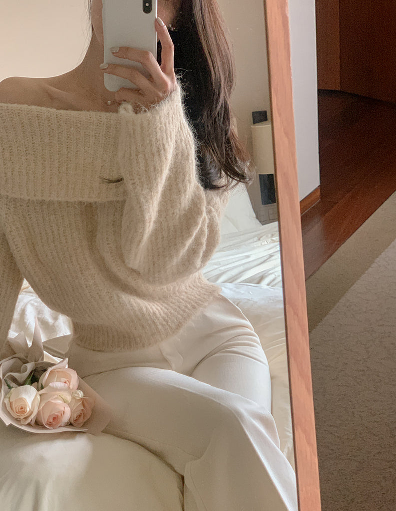 [🍂F/W] Jennie Softly Off-Shoulder Sweater