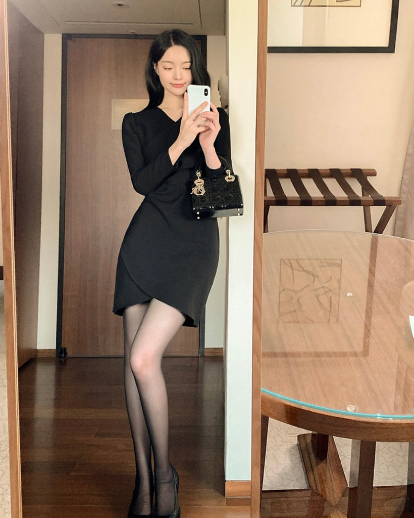 [🍂F/W] Aren Warp Pleated Dress