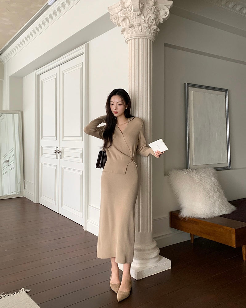 [🍂F/W] Plavo Wrap Knit OPS