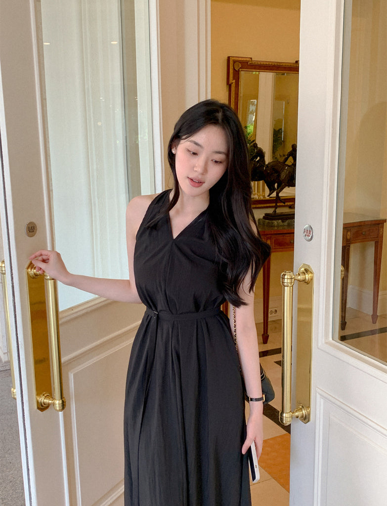 [🌷S/S] Angela V-neck Nylon Long Dress
