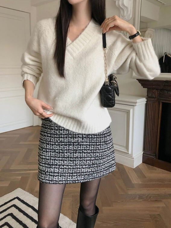 [🍂F/W] Ranita Tweed Mini Skirt