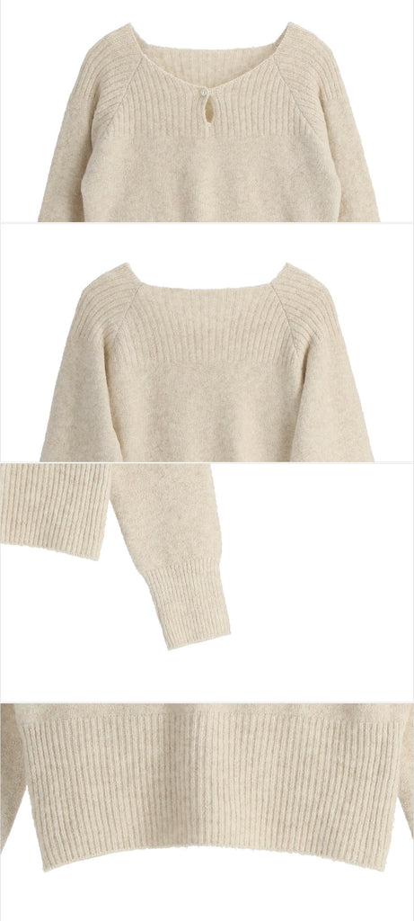 [🍂F/W] Luna Pearl Button Knit