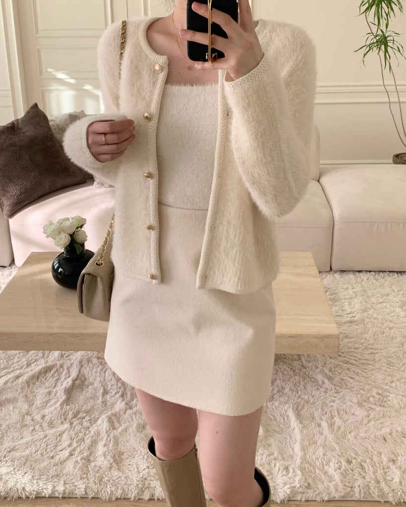 [🍂F/W] Gold Button Wool Cardigan