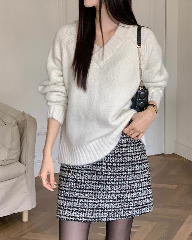 [🍂F/W] Ranita Tweed Mini Skirt