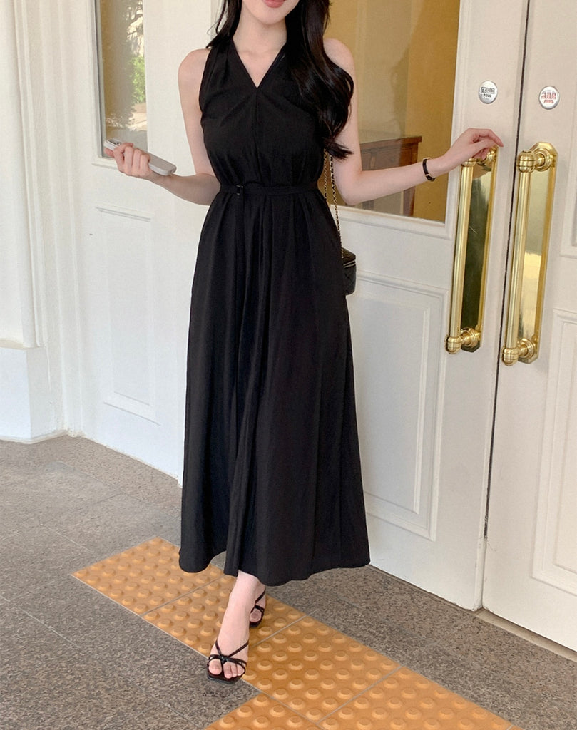 [🌷S/S] Angela V-neck Nylon Long Dress