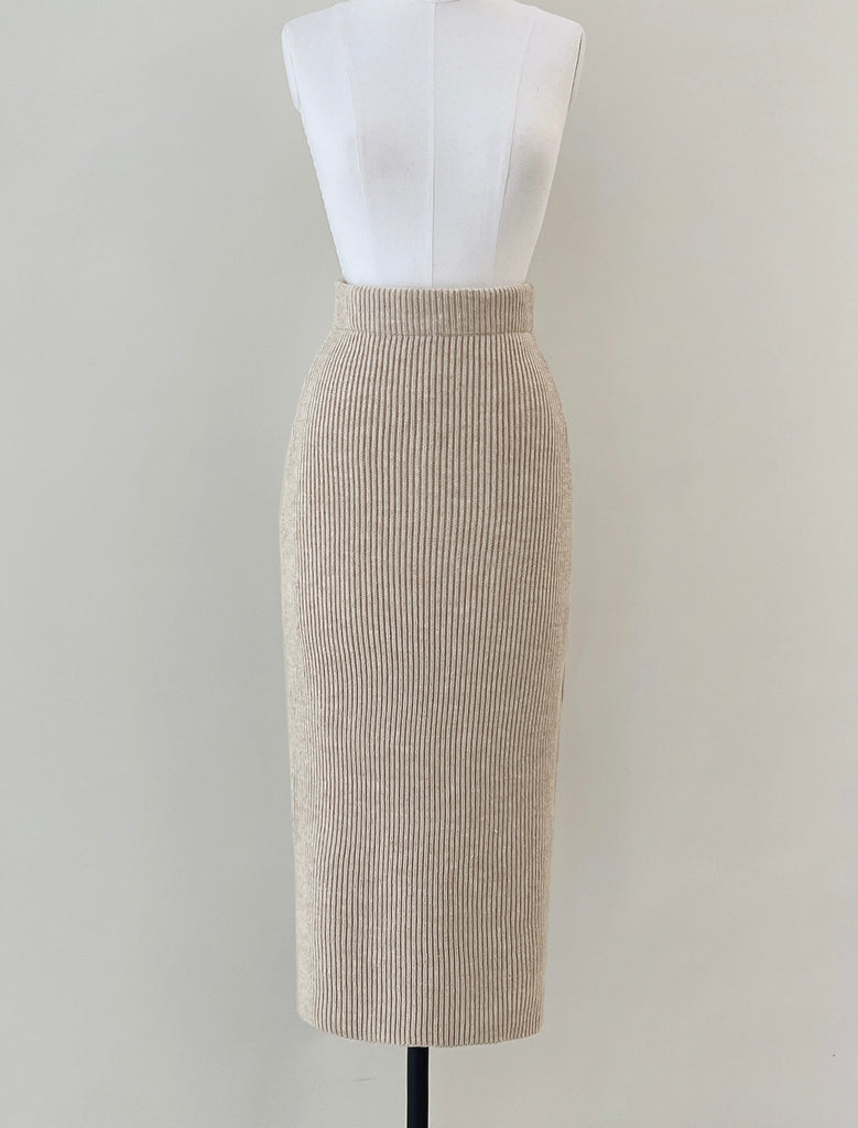 [🍂F/W] Zipper Knit Set Top + Skirt