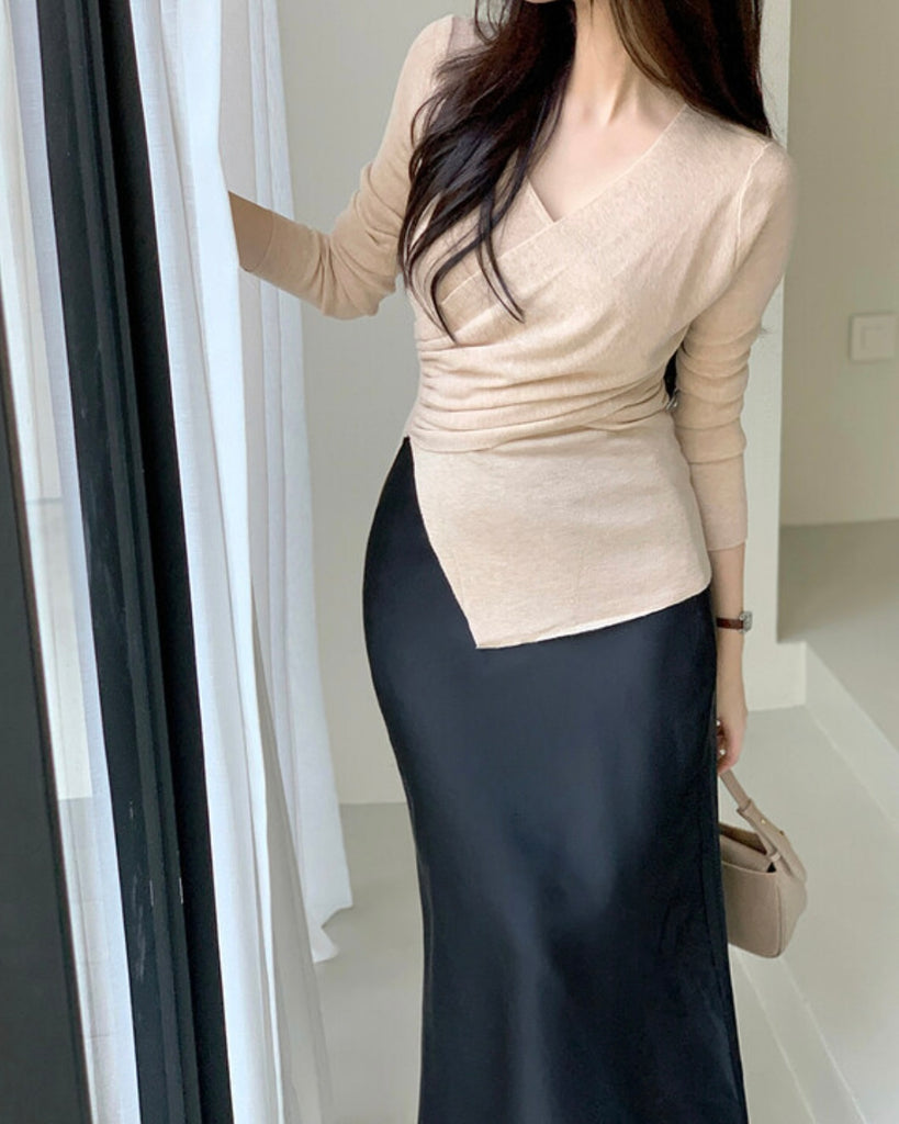 [🍂F/W] Rendezvous Mermaid Satin Skirt