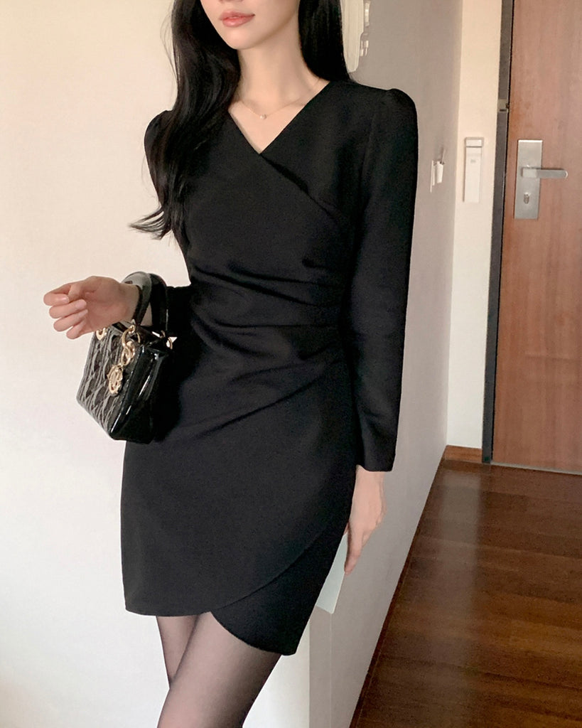 [🍂F/W] Aren Warp Pleated Dress