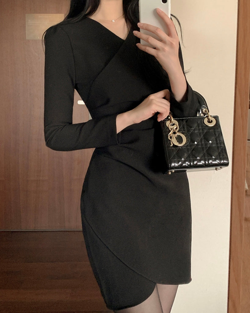 [🍂F/W] Aren Warp Pleated Dress