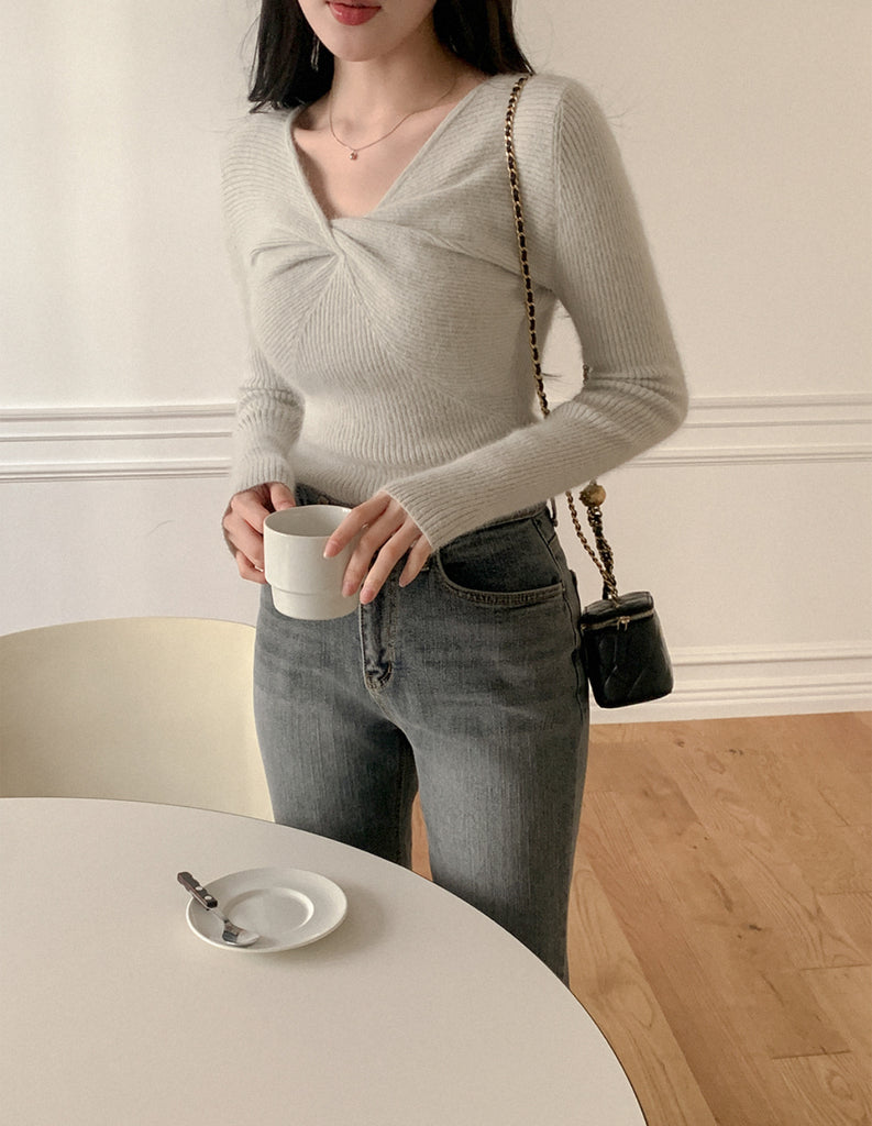 [🍂F/W] Angora Wool Twisted Knit