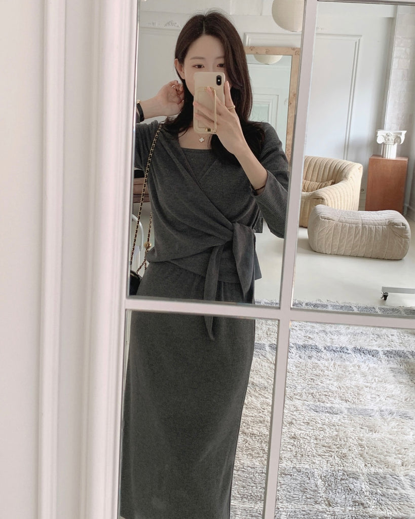 [🍂F/W] Golji Rib Wrap Top