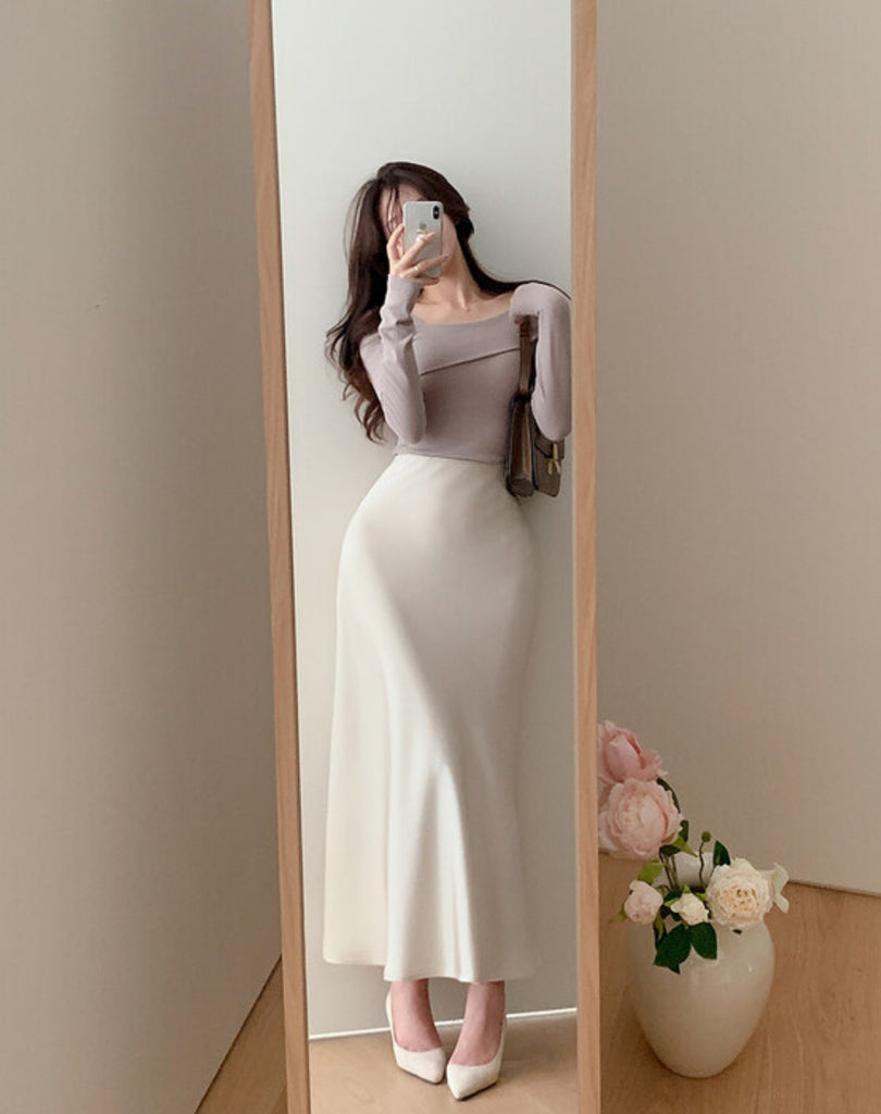 [🍂F/W] Armand Mermaid Satin Skirt