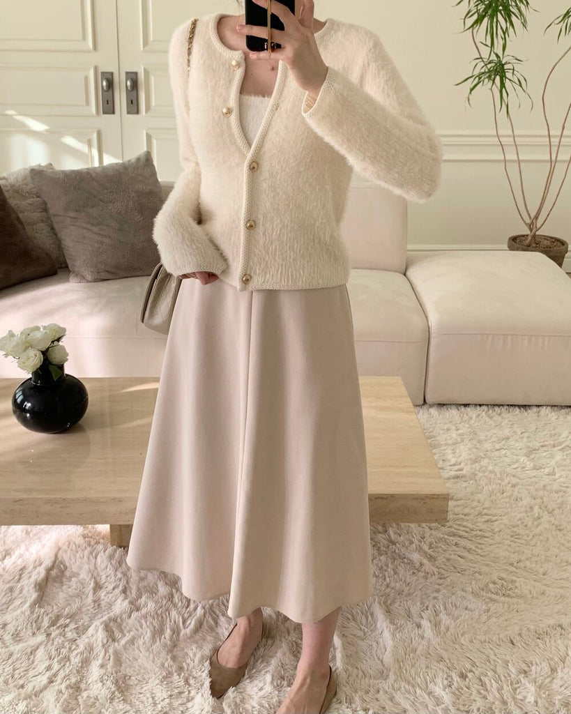 [🍂F/W] Gold Button Wool Cardigan