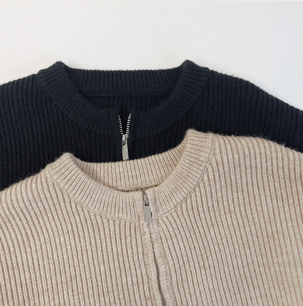 [🍂F/W] Zipper Knit Set Top + Skirt