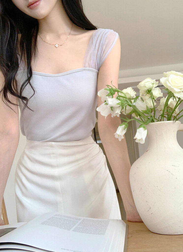 [🌷S/S] Sweetheart Chiffon Vest