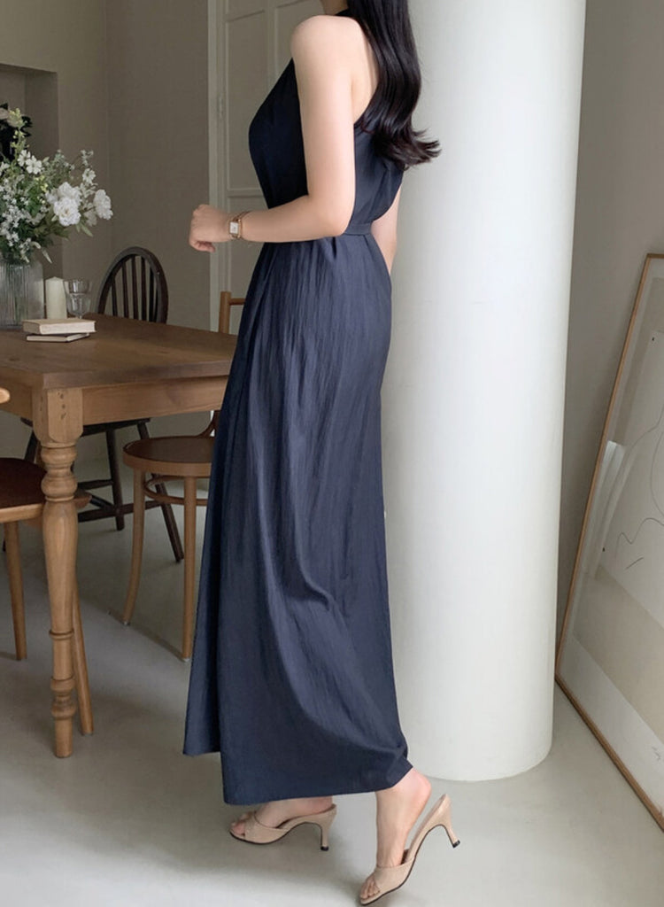 [🌷S/S] Angela V-neck Nylon Long Dress