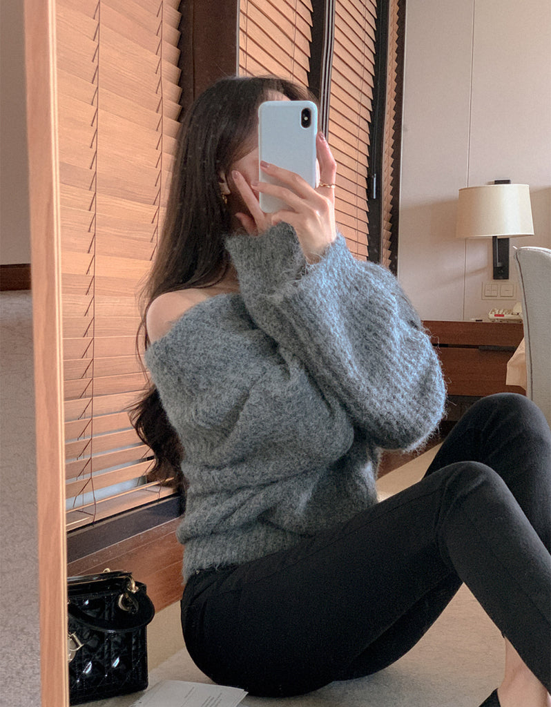 [🍂F/W] Jennie Softly Off-Shoulder Sweater