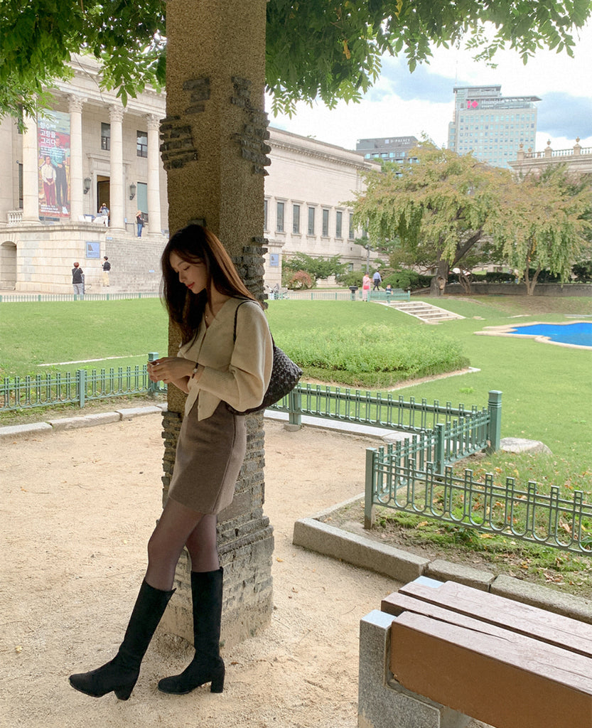 [🍂F/W] Leavoir V-neck Wool Cardigan