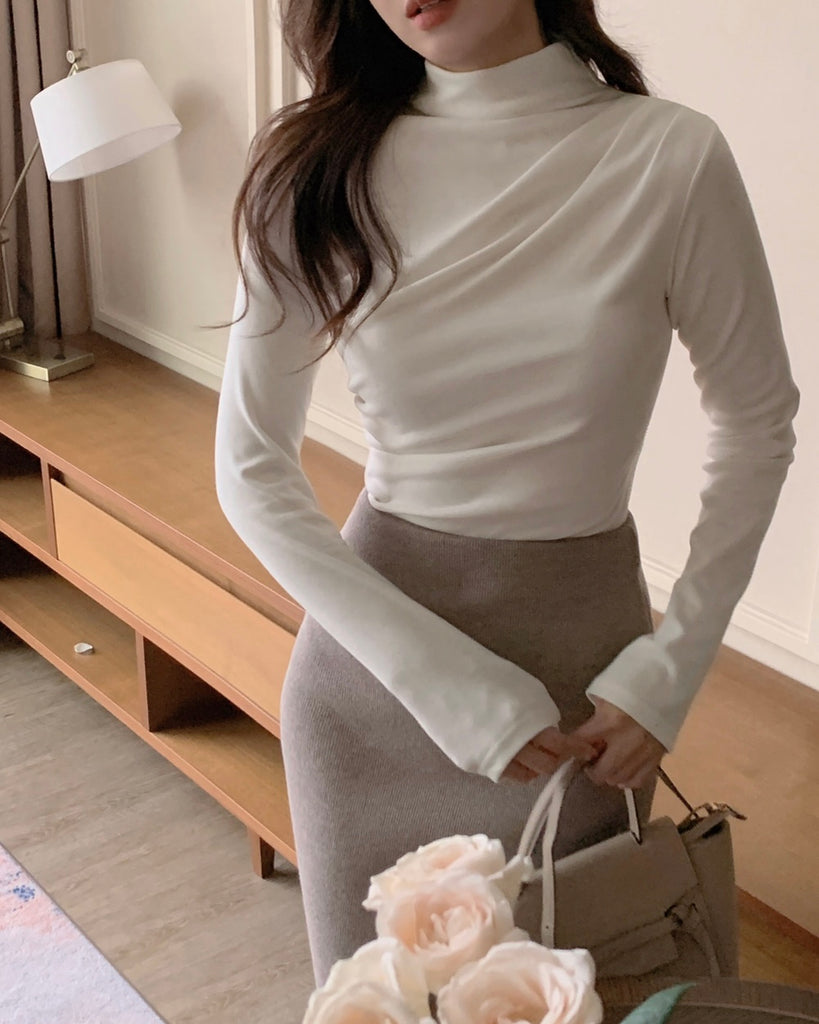 [🍂F/W] Fleece Winter Pleated Tee