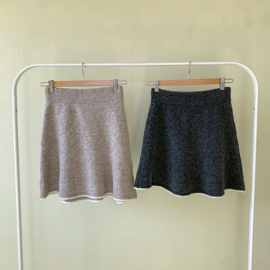 [🍂F/W] Knit + Cardigan + Skirt Set