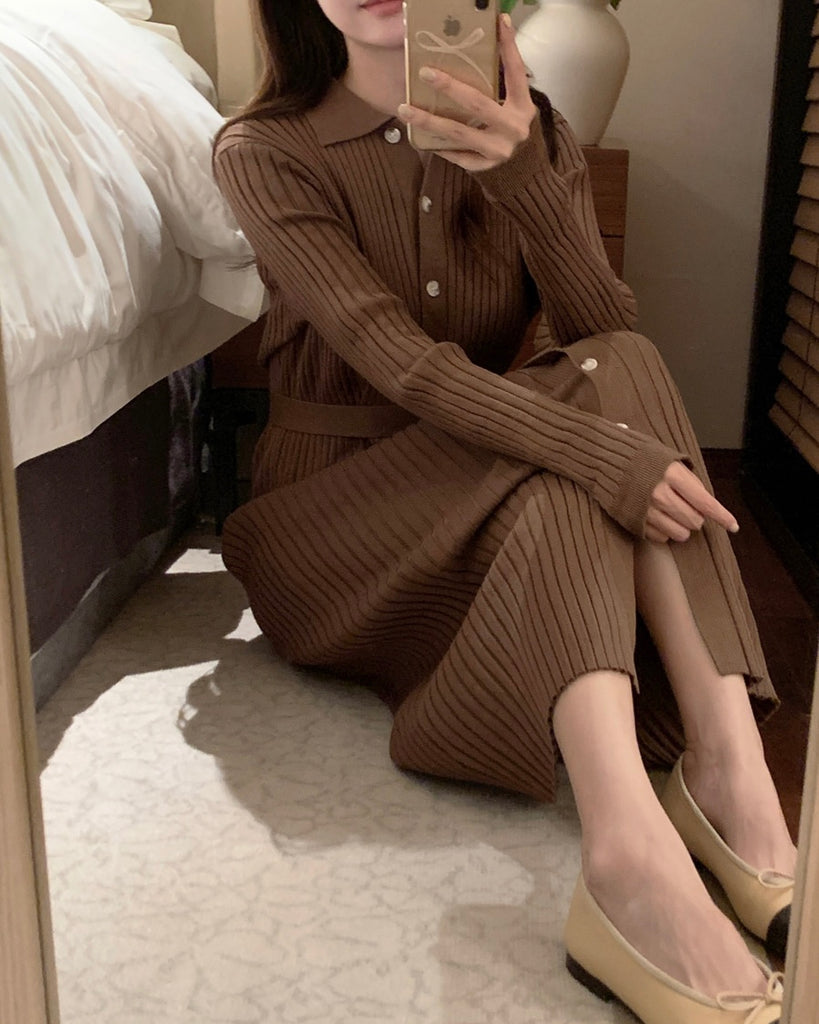 [🍂F/W] Hergé Collar Knit Long OPS