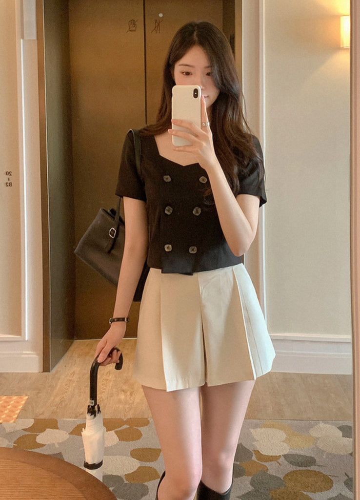 [🕊️SS] Daily Pleated Culottes Shorts